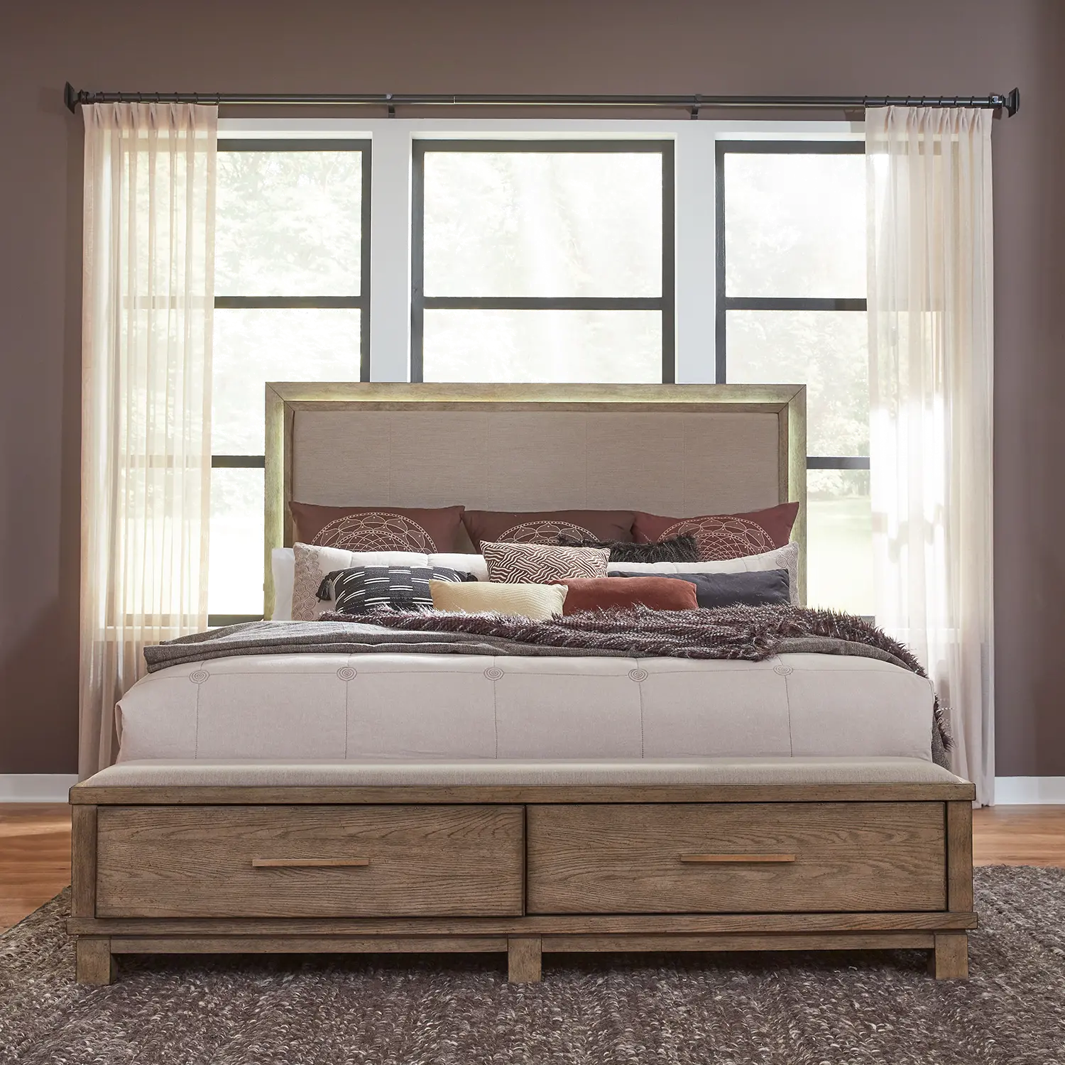 876/UPH.BED5/0 Canyon Road Queen Storage Bed-2