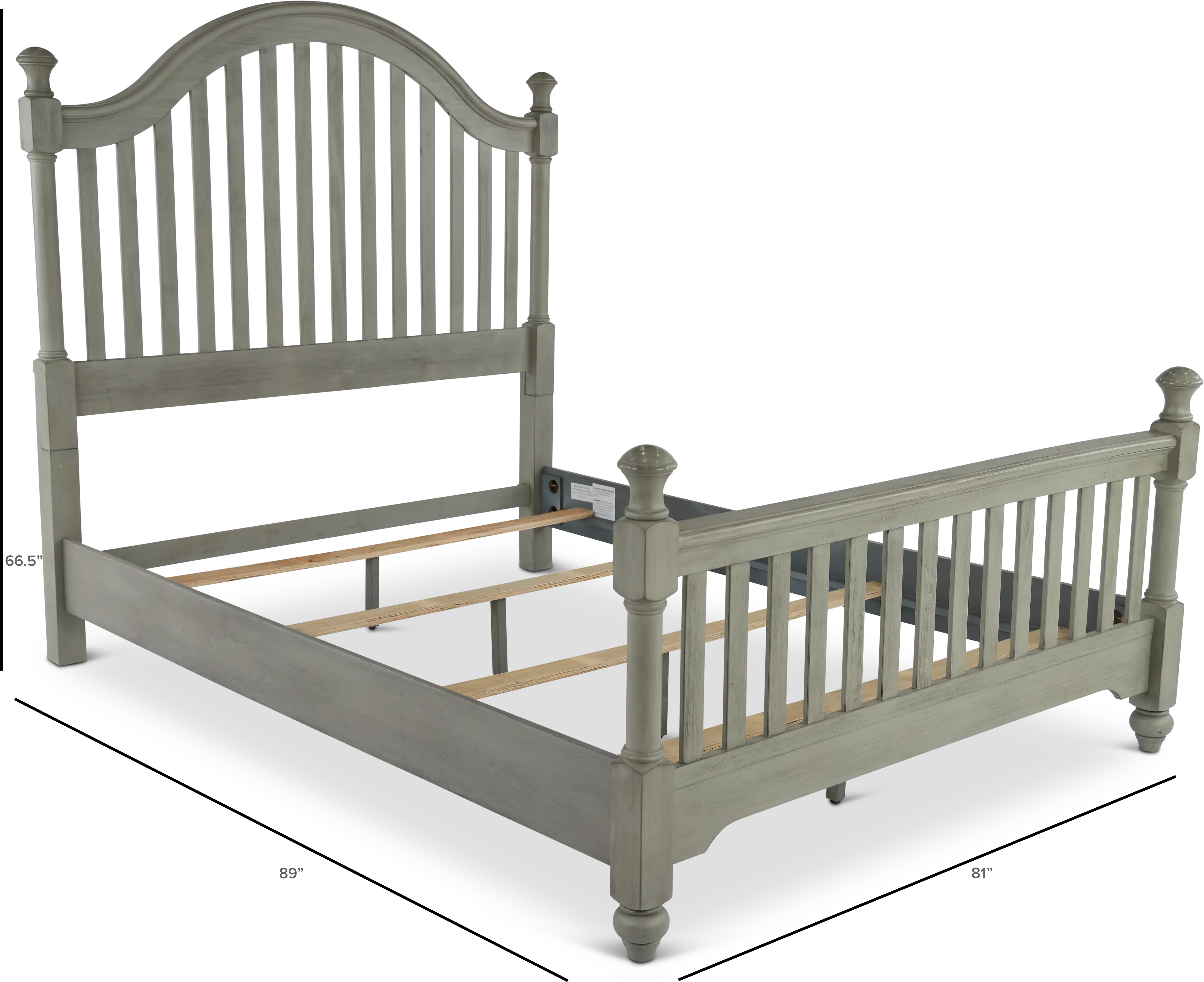Mystic Hills Light Gray King Bed-3