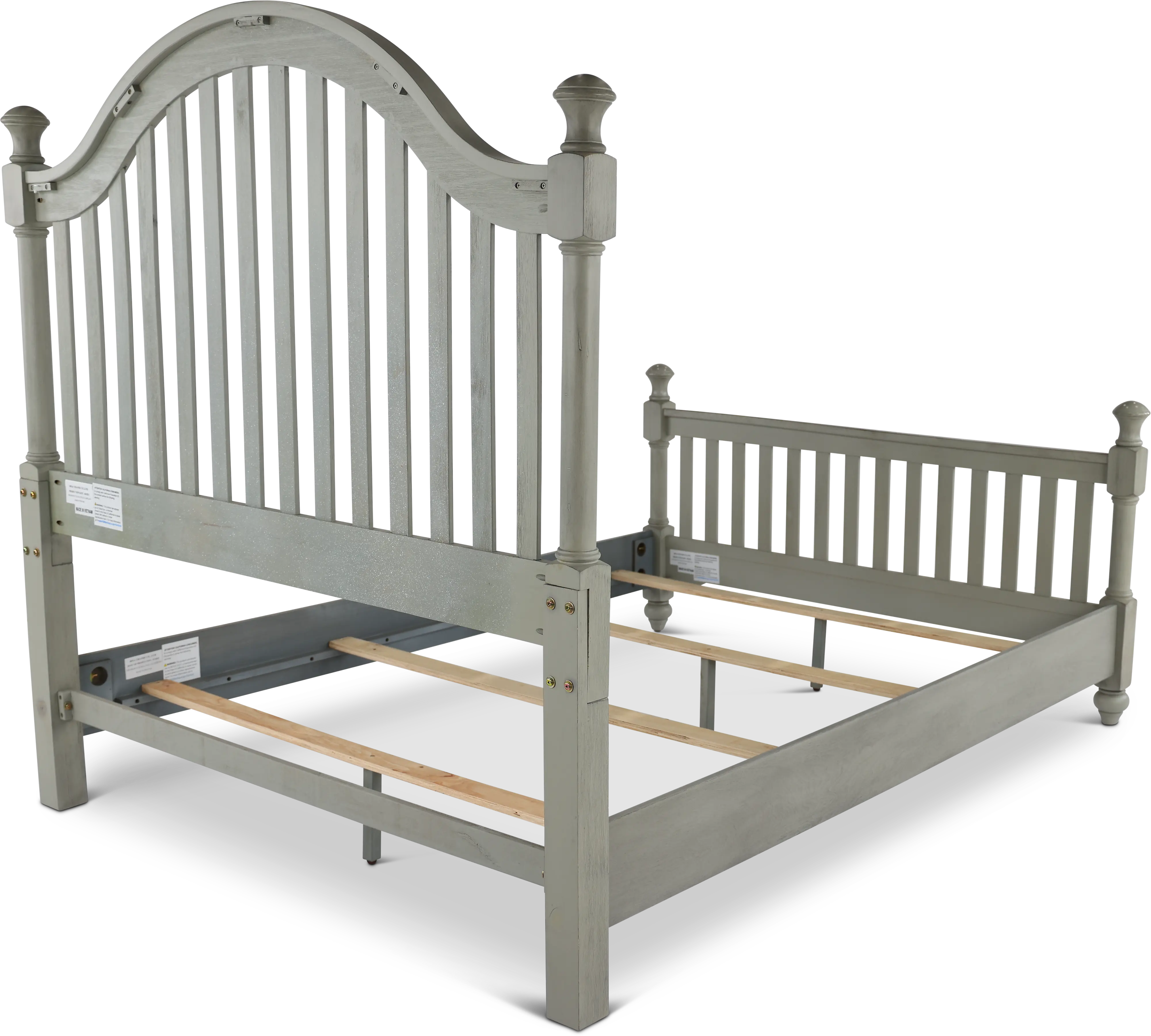 Mystic Hills Light Gray King Bed-7