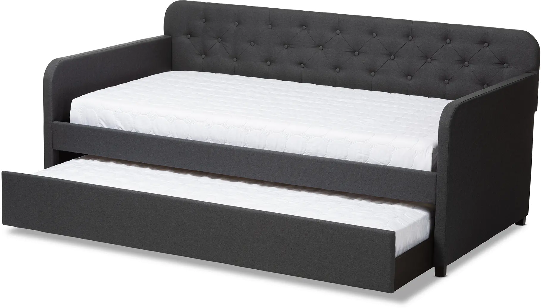150-9016-RCW Modern Charcoal Upholstered Twin Daybed - Tahlia-3