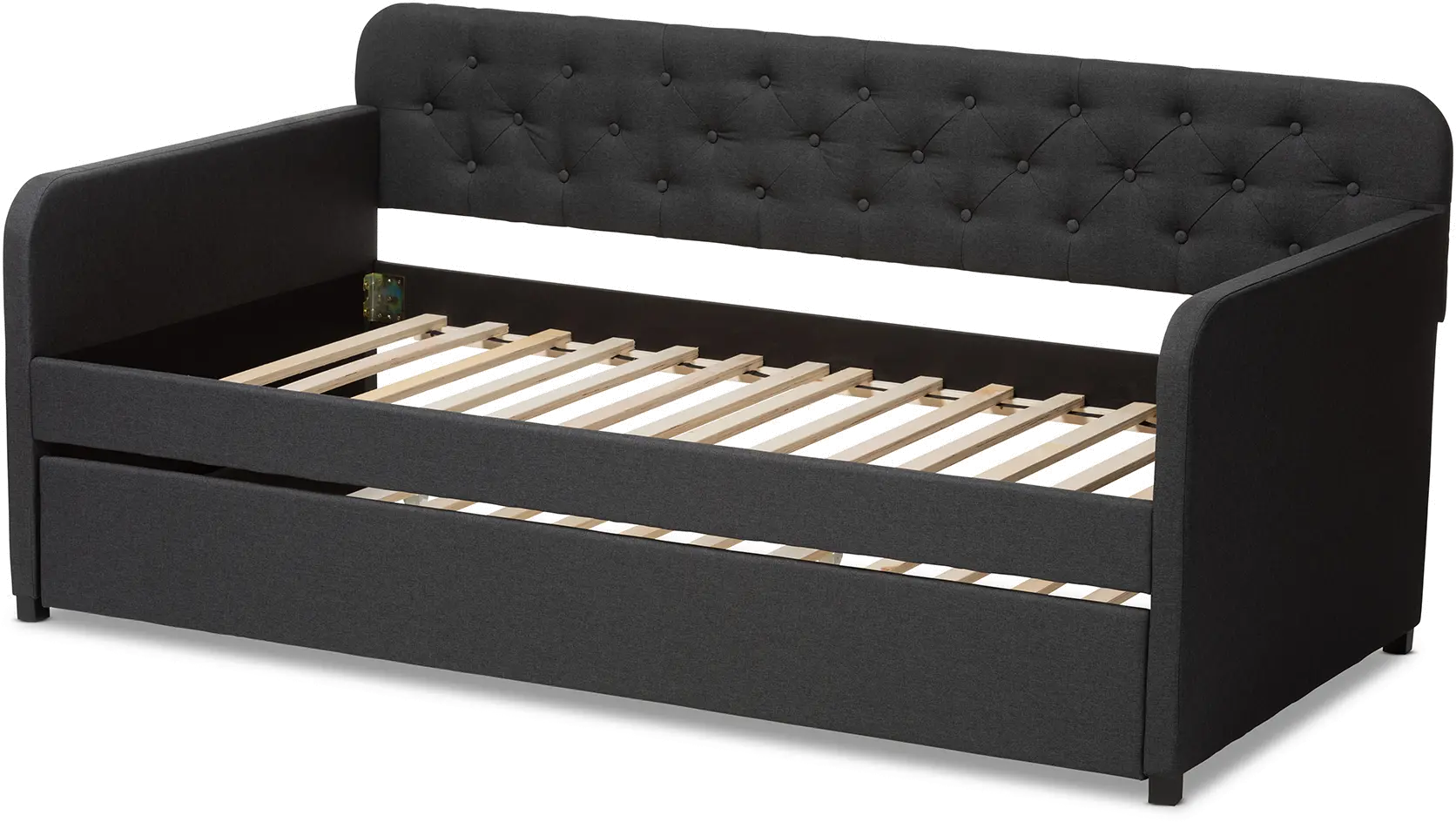 150-9016-RCW Modern Charcoal Upholstered Twin Daybed - Tahlia-5
