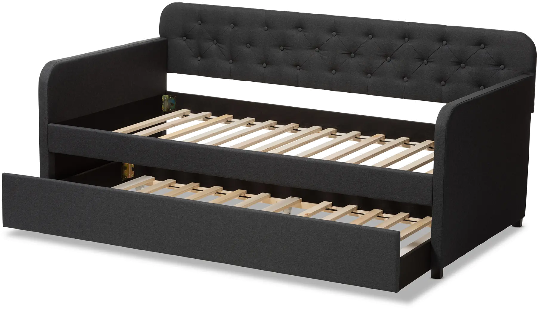 150-9016-RCW Modern Charcoal Upholstered Twin Daybed - Tahlia-6