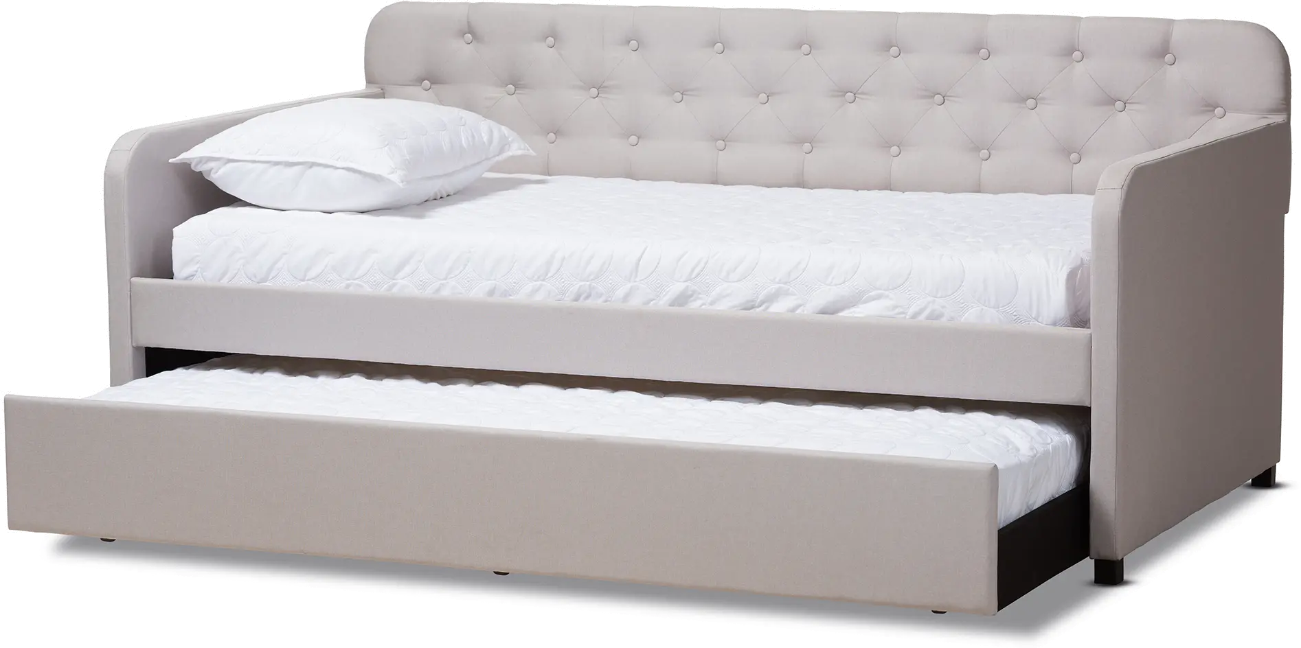 150-9015-RCW Modern Beige Upholstered Twin Daybed - Tahlia-4