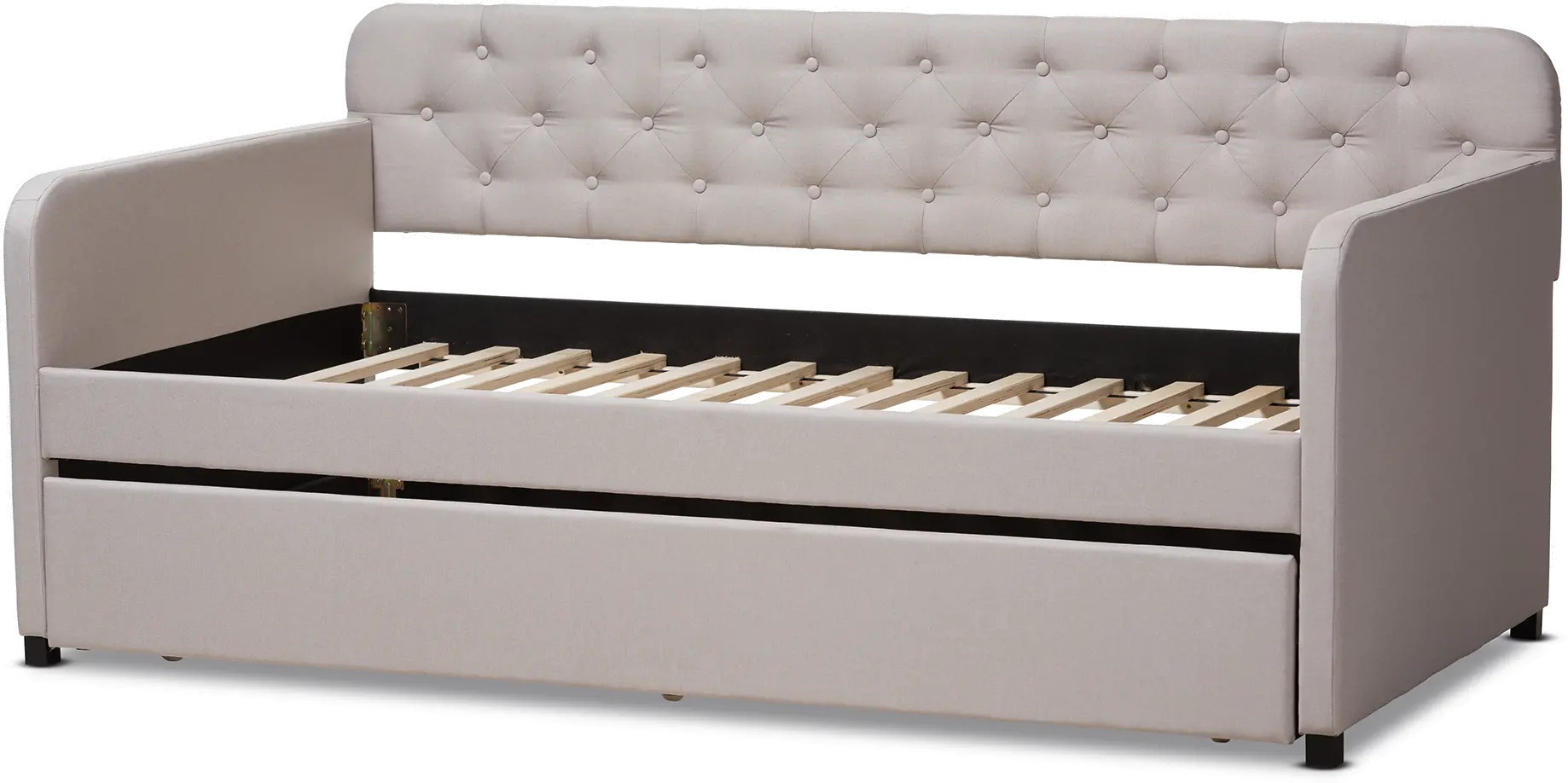 150-9015-RCW Modern Beige Upholstered Twin Daybed - Tahlia-6