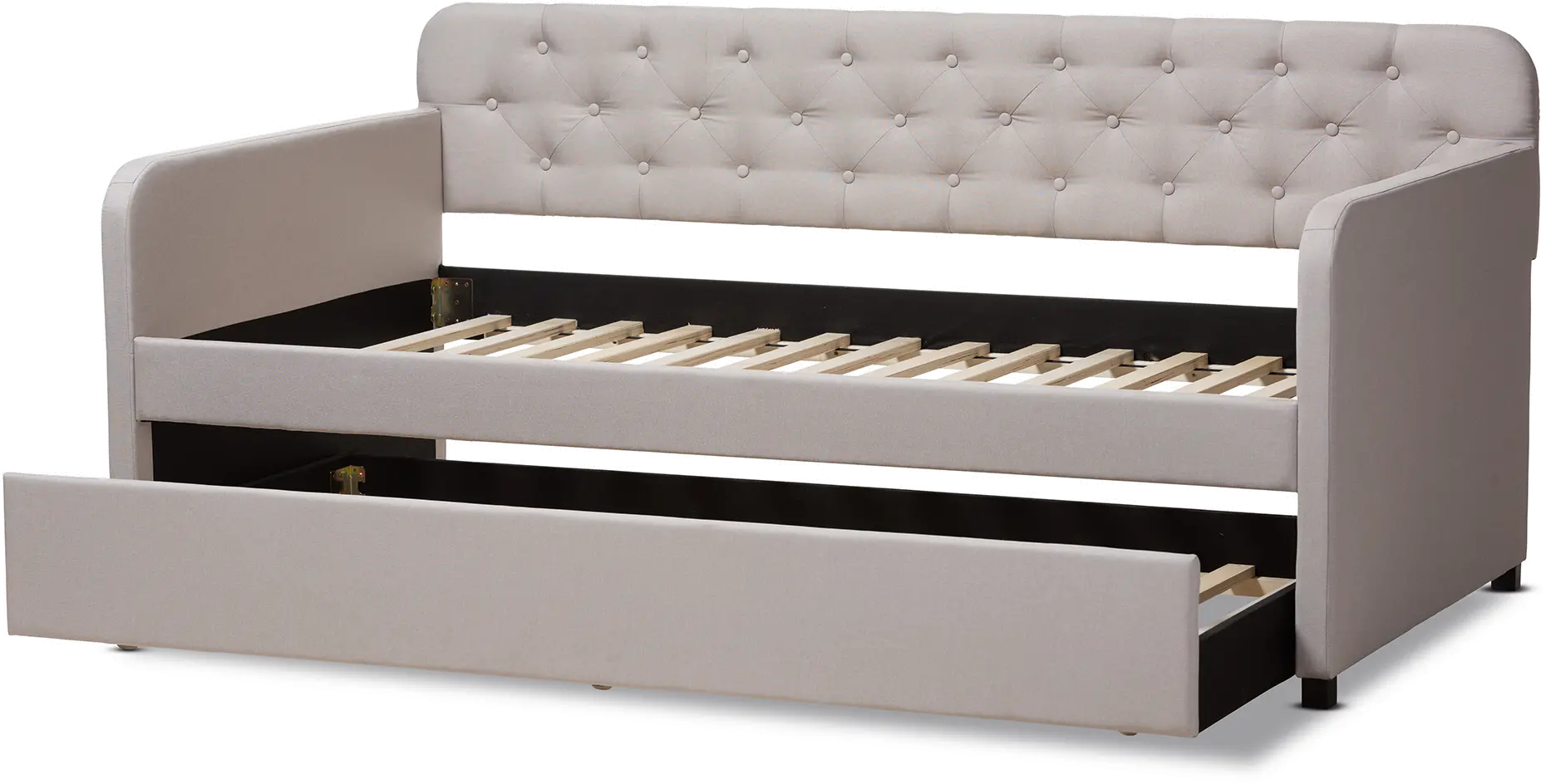 150-9015-RCW Modern Beige Upholstered Twin Daybed - Tahlia-7