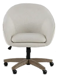 Nora Chic White Office Chair