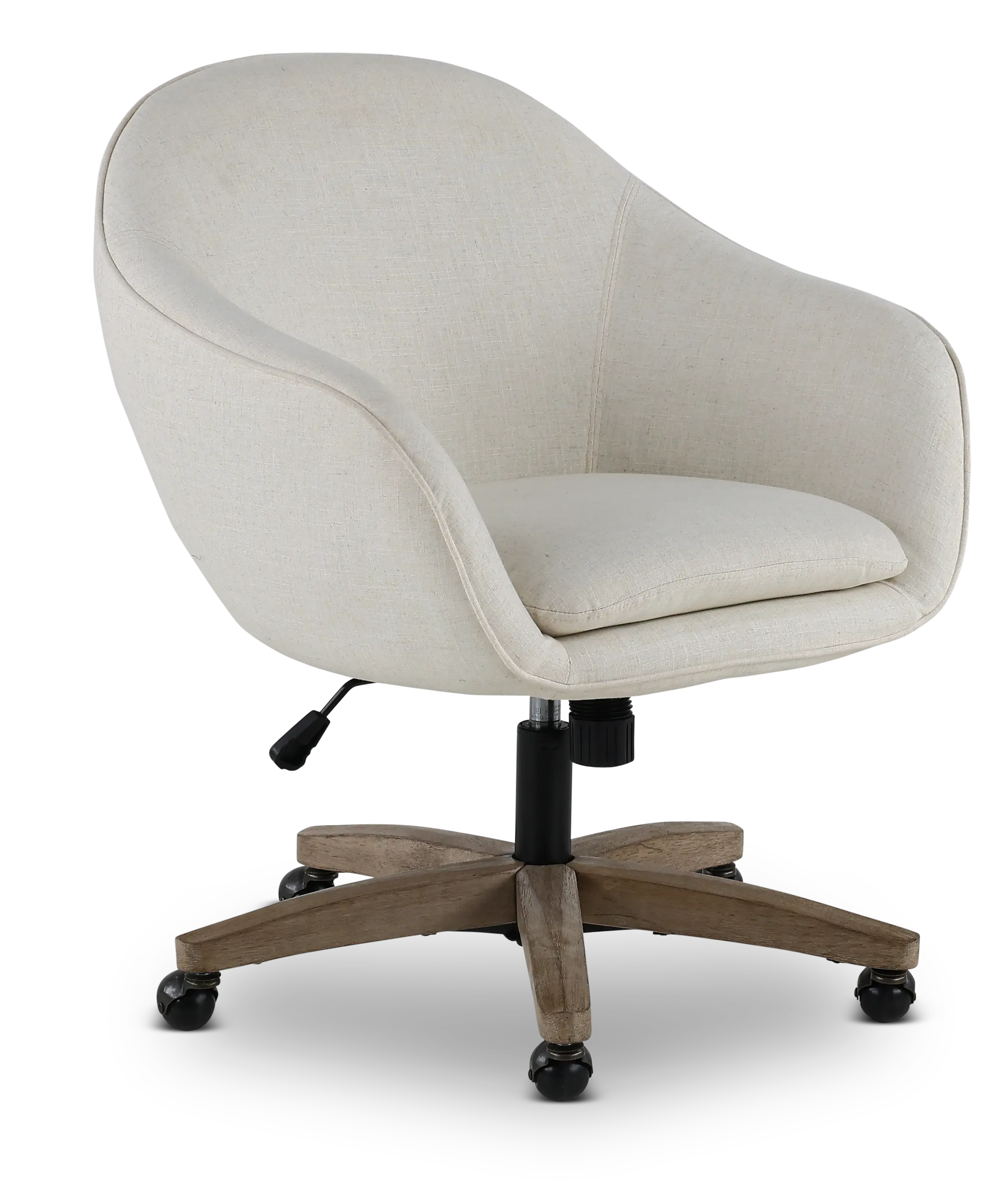 Nora Chic White Office Chair-2