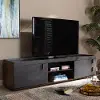152-9152-RCW Modern Gray and Walnut 2-Drawer TV Stand - Scottie