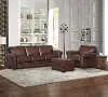 Eglinton Brown Leather 3 Piece Living Room Set