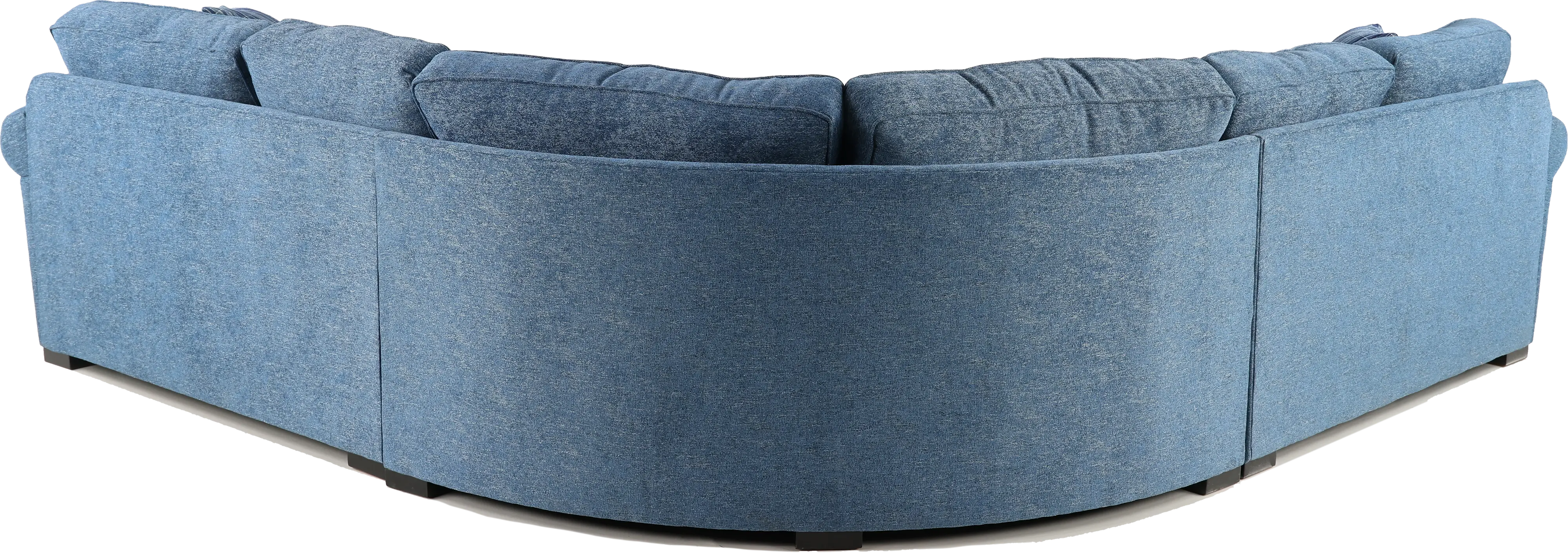 Orion Blue 3 Piece Curved Sectional-5