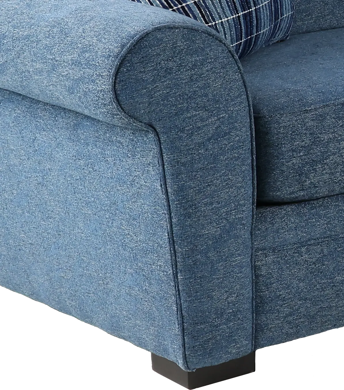 Orion Blue 3 Piece Curved Sectional-6