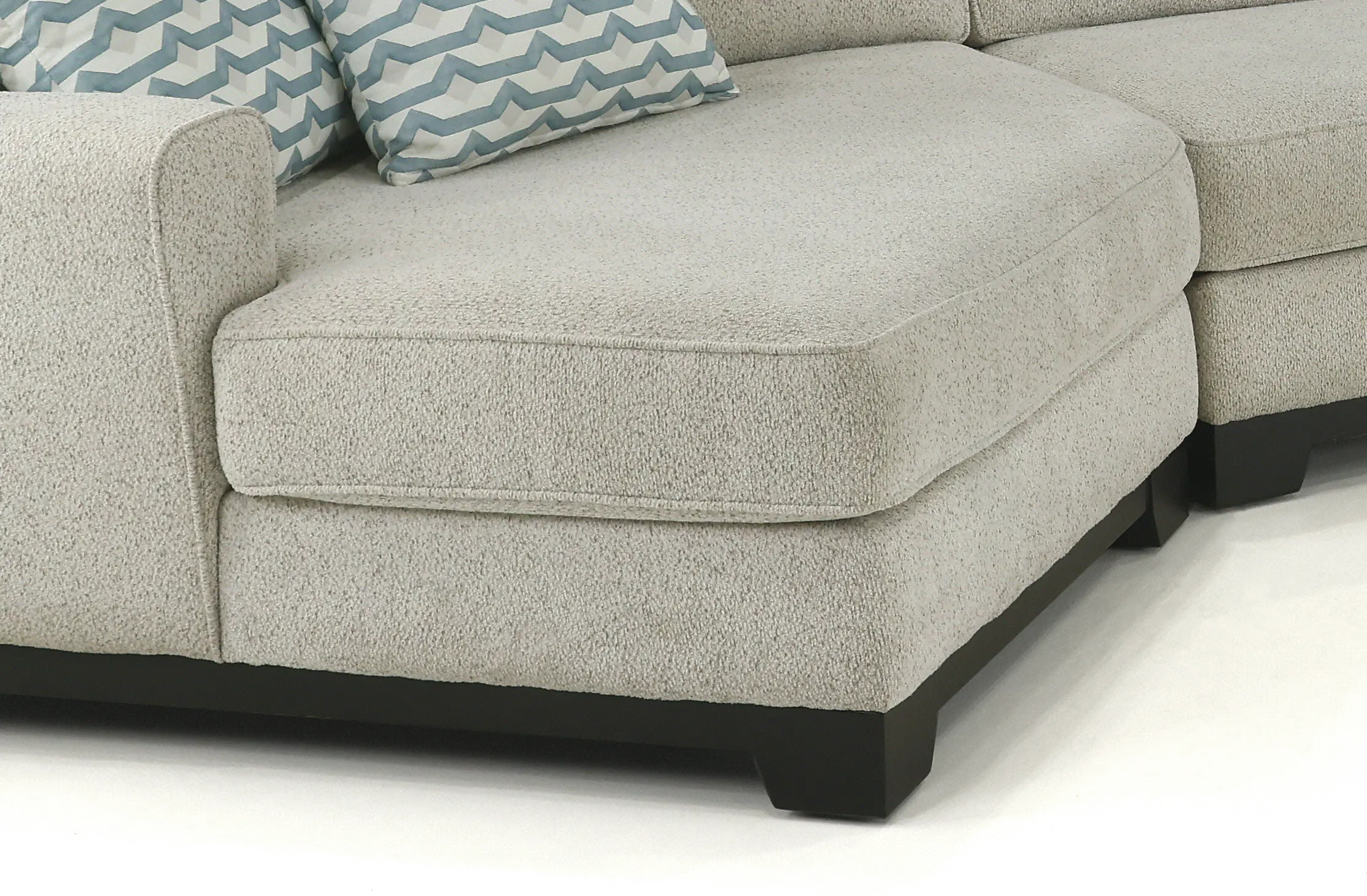 Pisces Off-White 3 Piece Chaise Sectional-2