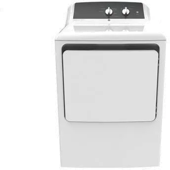 GTX52GASPWB GE Gas Dryer with Reverse-a-Door - 6.2 cu. ft. White-1