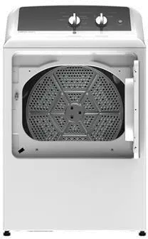 GTX52GASPWB GE Gas Dryer with Reverse-a-Door - 6.2 cu. ft. White-3