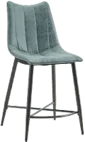 Rocco Gray Upholstered Counter Height Stool