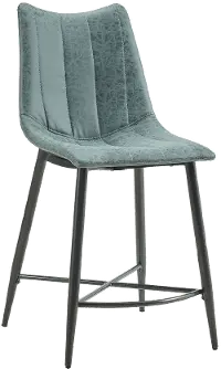 Rocco Gray Upholstered Counter Height Stool