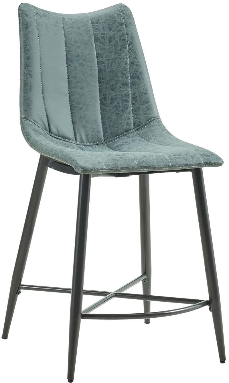 Rocco Gray Upholstered Counter Height Stool
