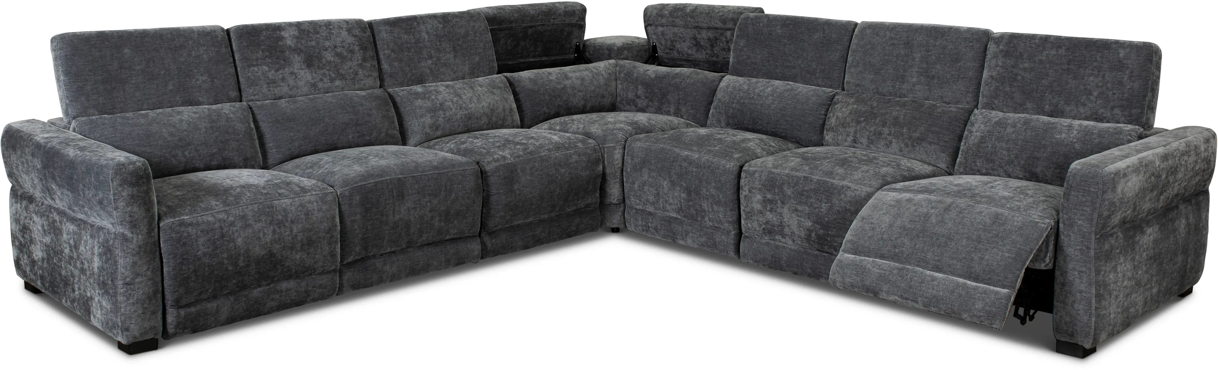 Mystery 5-Piece L-Shaped Power Reclining Sectional-5