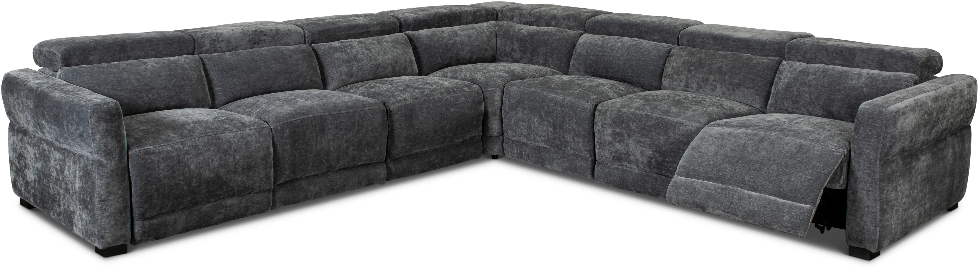 Mystery 5-Piece L-Shaped Power Reclining Sectional-6