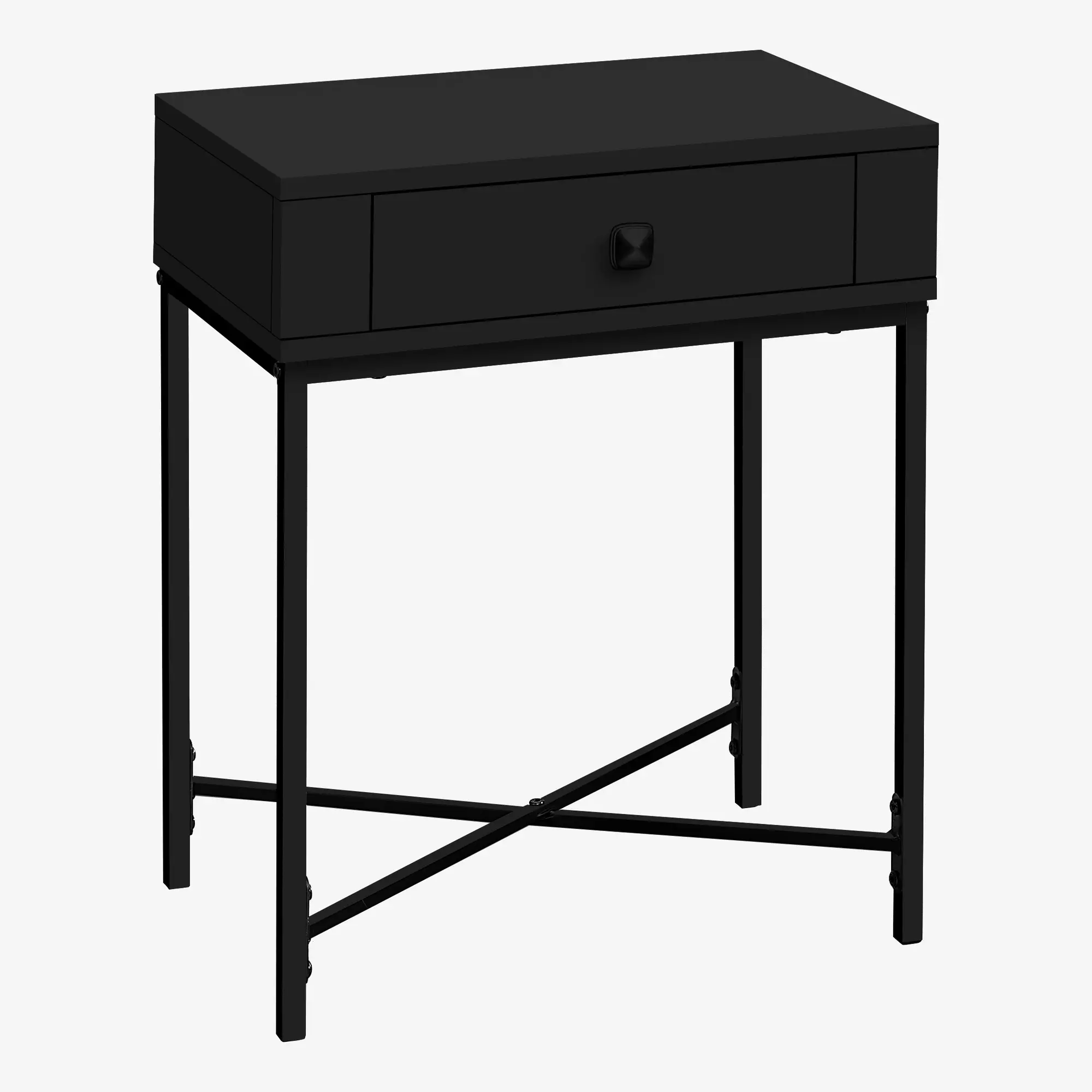 Black Metal Accent Table-3