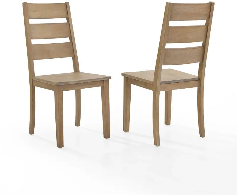 CF501217-RB Joanna Rustic Brown Ladderback Dining Chairs, Set of 2-2