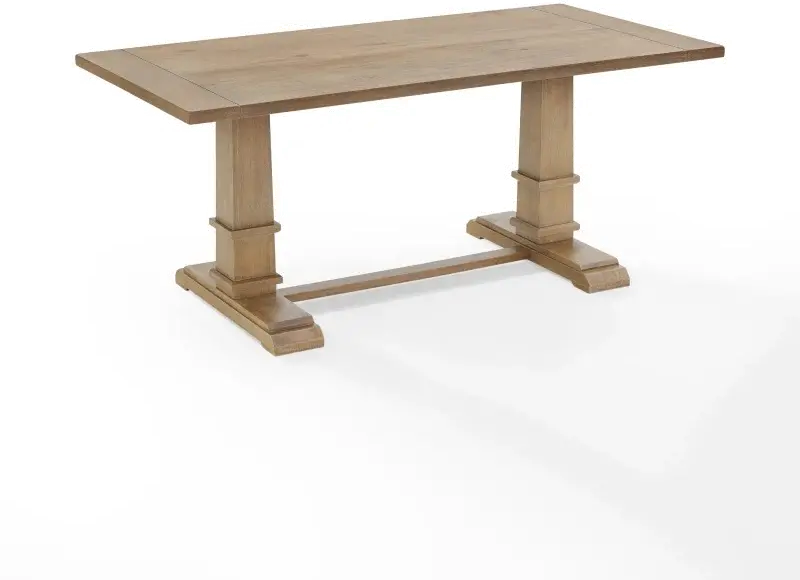 KF13061RB Joanna Rustic Brown Rectangle Dining Table-2