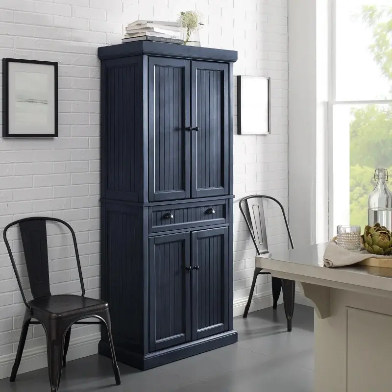 CF3103-NV Seaside Navy Tall Storage Pantry-1