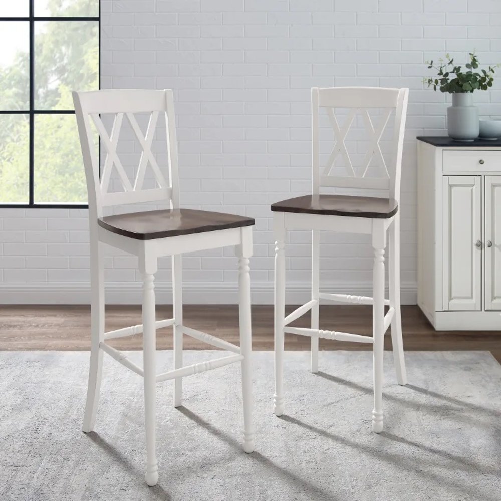 Shelby White Counter Stools Set of 2