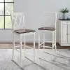 CF501030-WH Shelby White Bar Stools, Set of 2