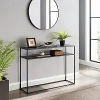 CF1400-MB Braxton Black Sofa Table