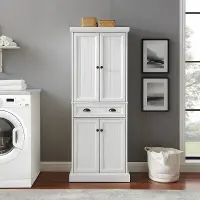CF3114-WH Shoreline White Beadboard Pantry