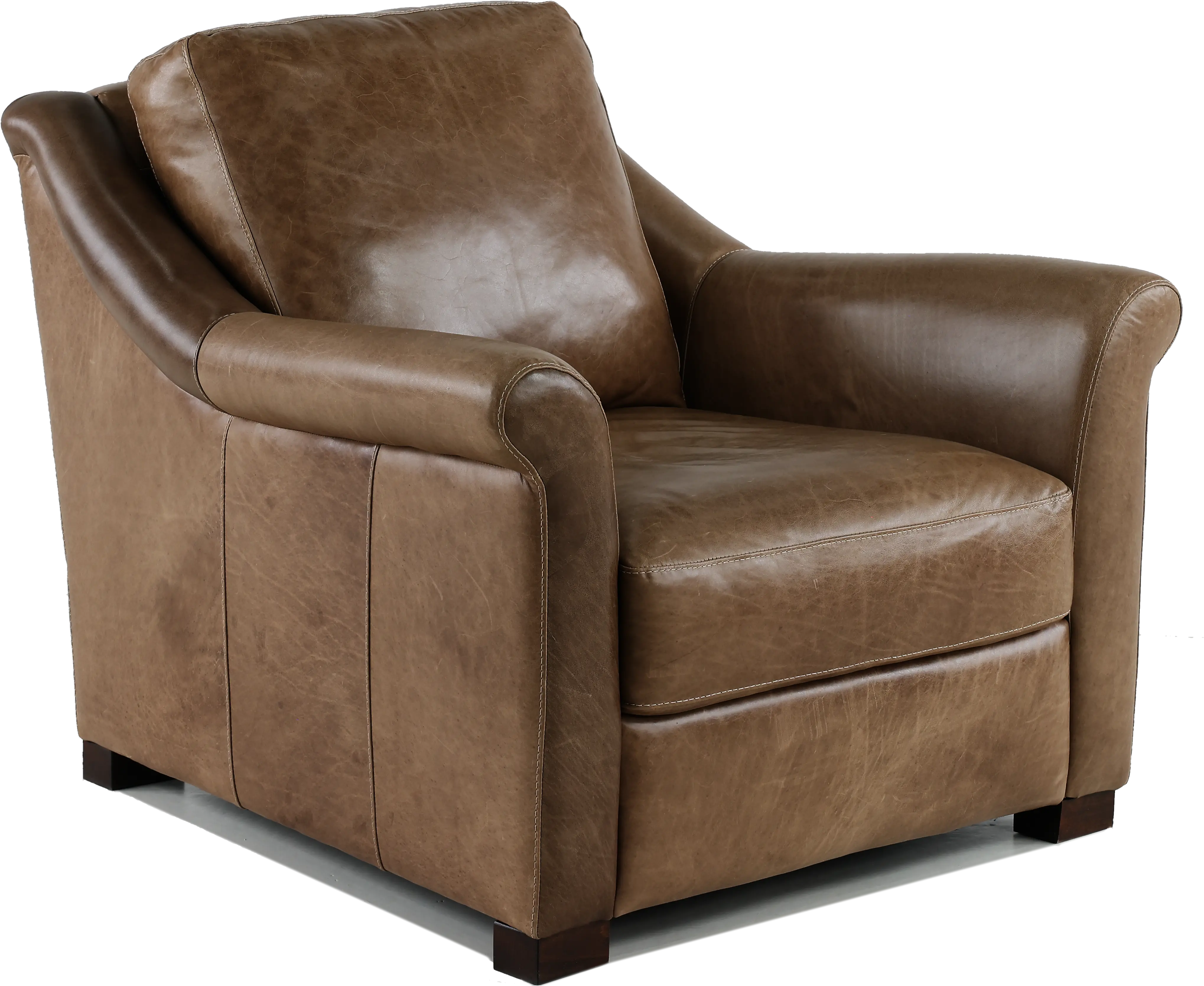 Tex Taupe Leather Chair-1