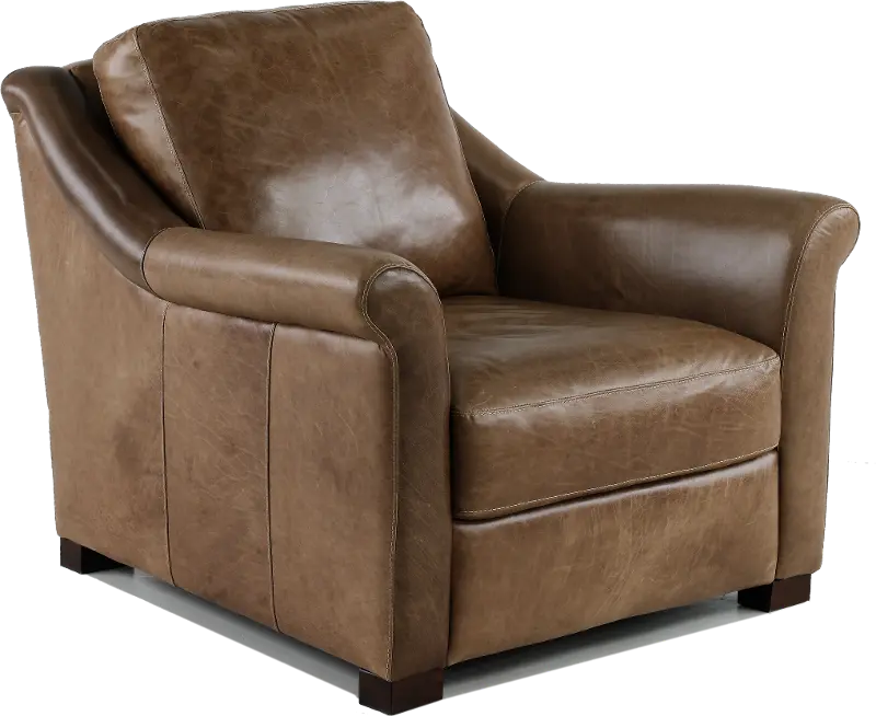 Tex Taupe Leather Chair