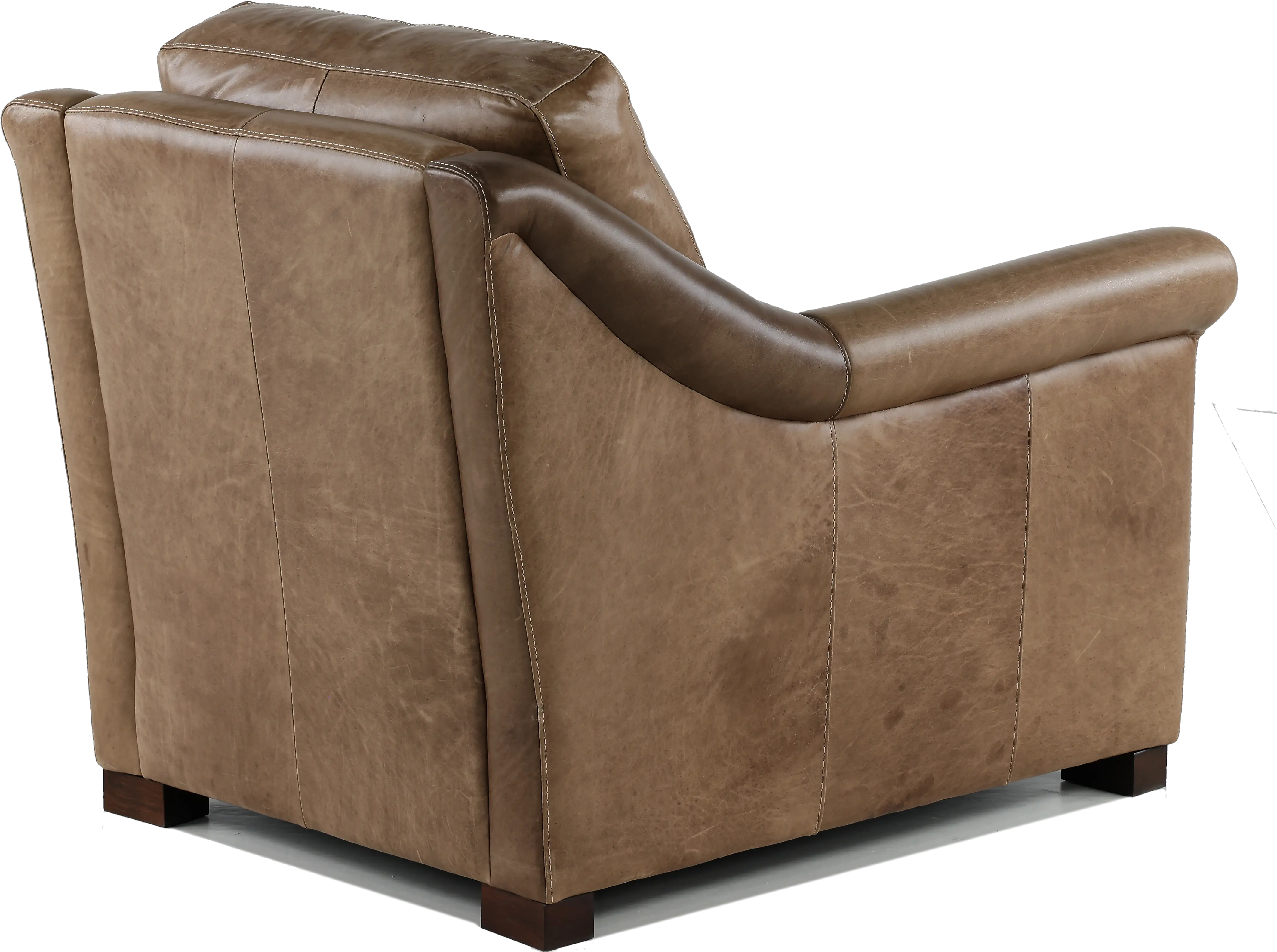 Tex Taupe Leather Chair-5
