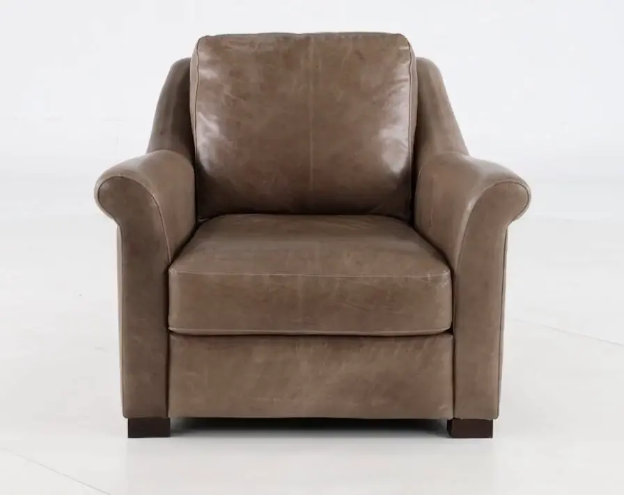 Tex Taupe Leather Chair-9
