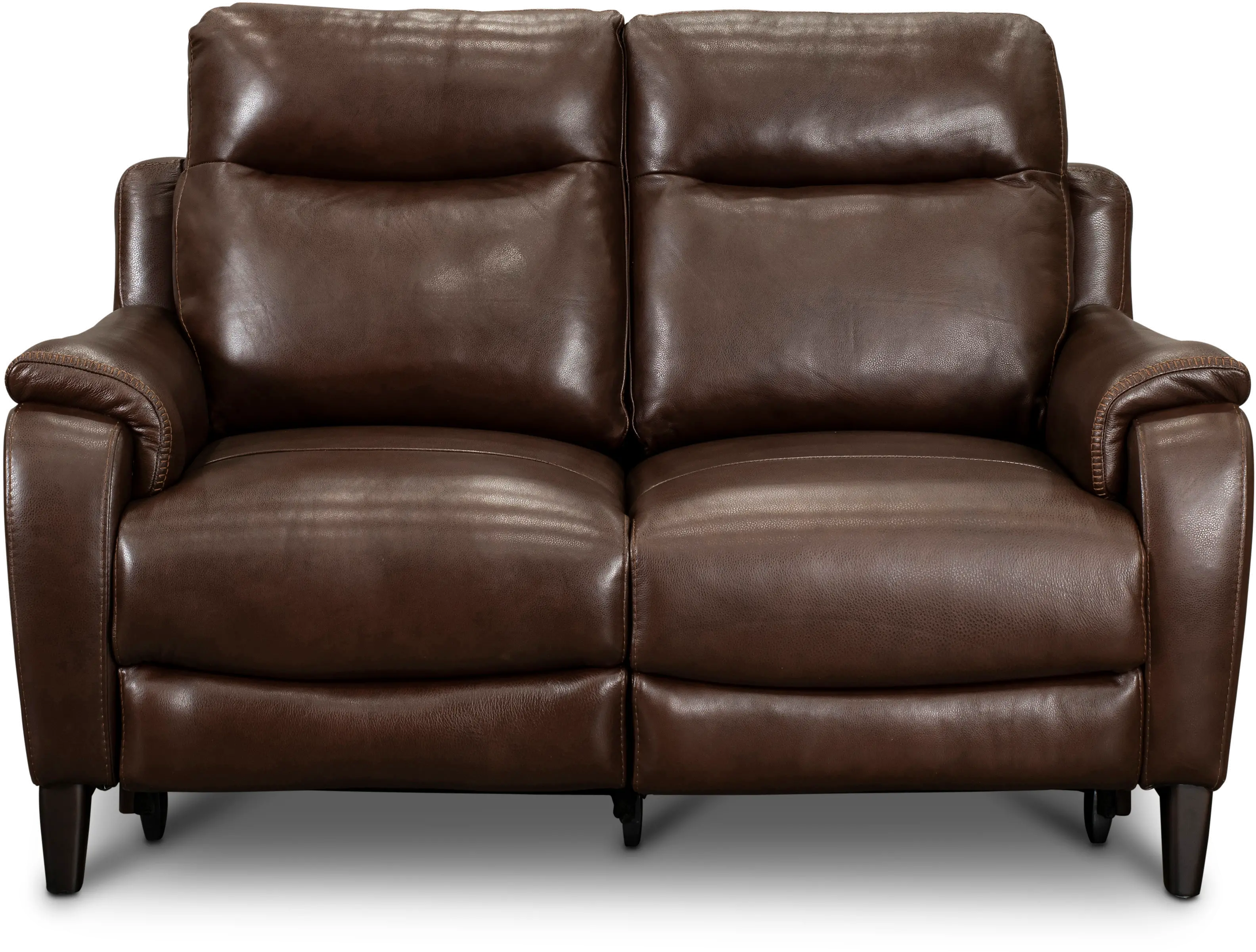 Monterey Brown Leather-Match Power Reclining Loveseat-1