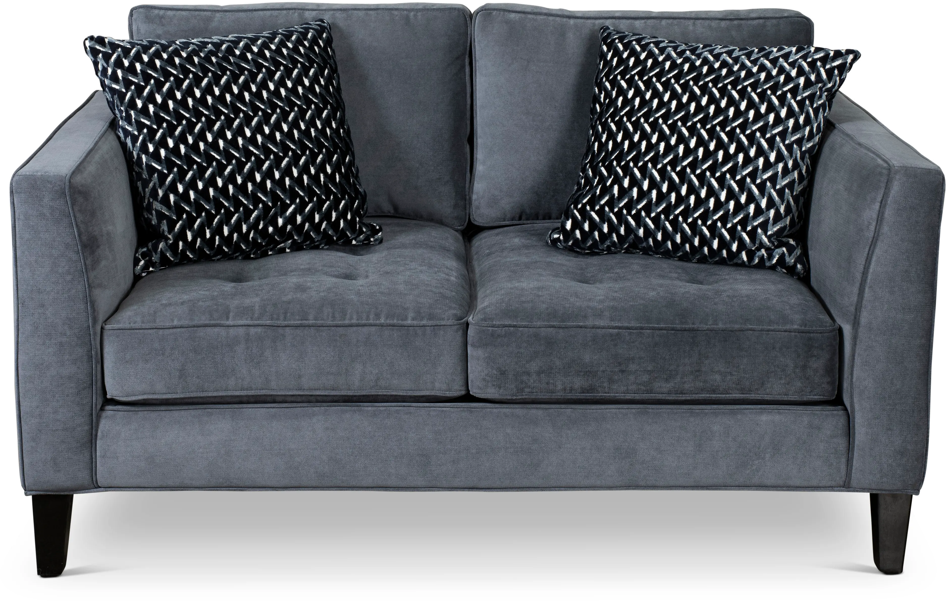 Calista Slate Blue-Gray Loveseat-1