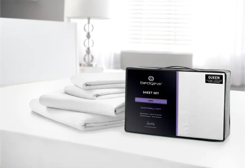 BedGear White Microfiber Twin Bed Sheets