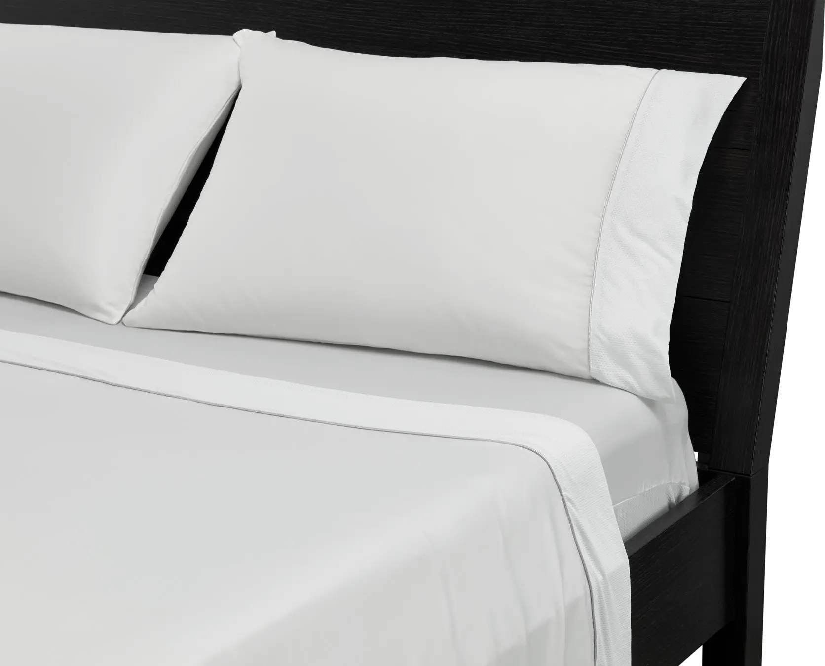 BGS195007 BedGear White Microfiber Cal-King Bed Sheets-2