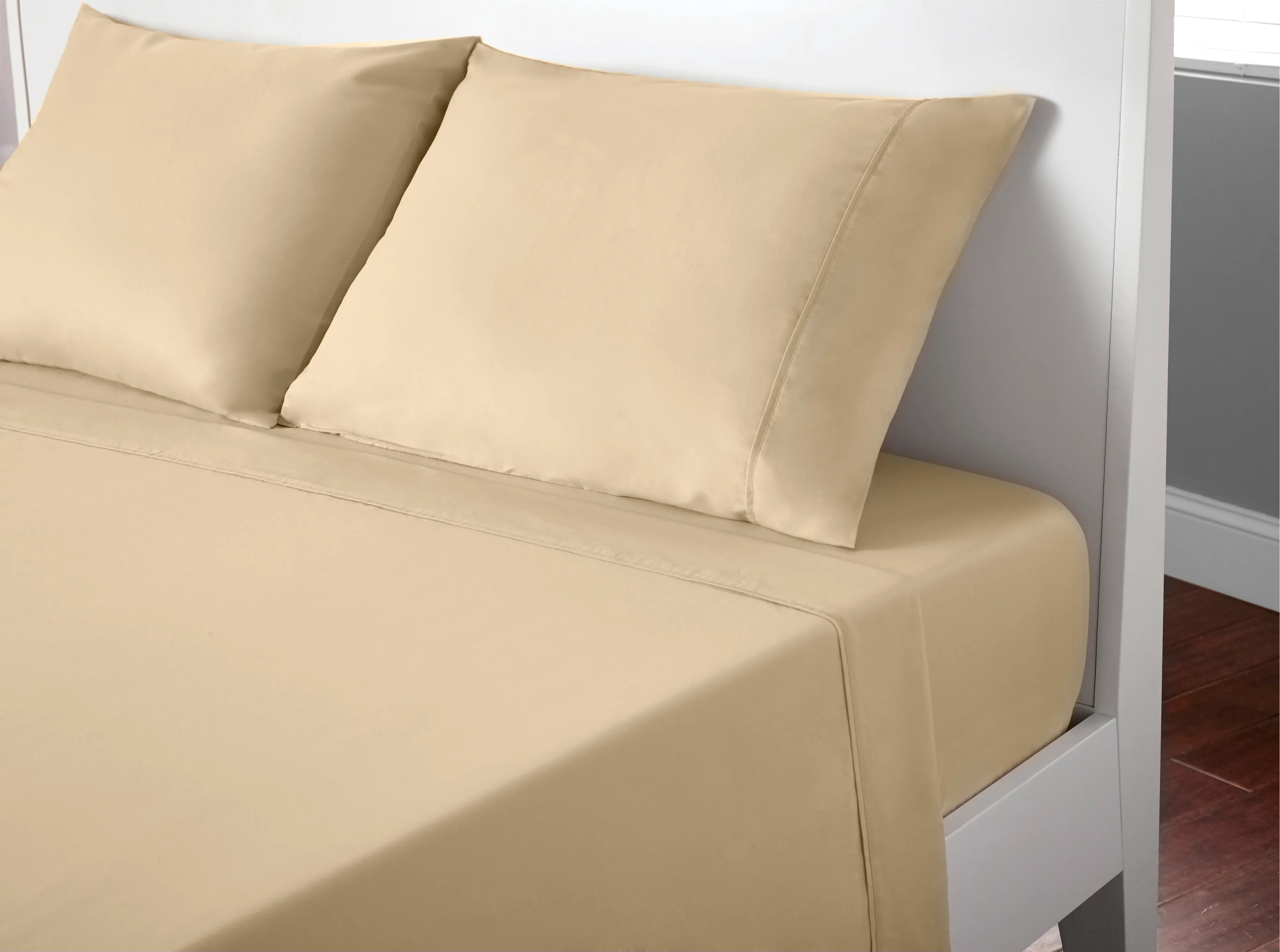 S11TBMT53 BedGear Sand Microfiber Twin Bed Sheets-1