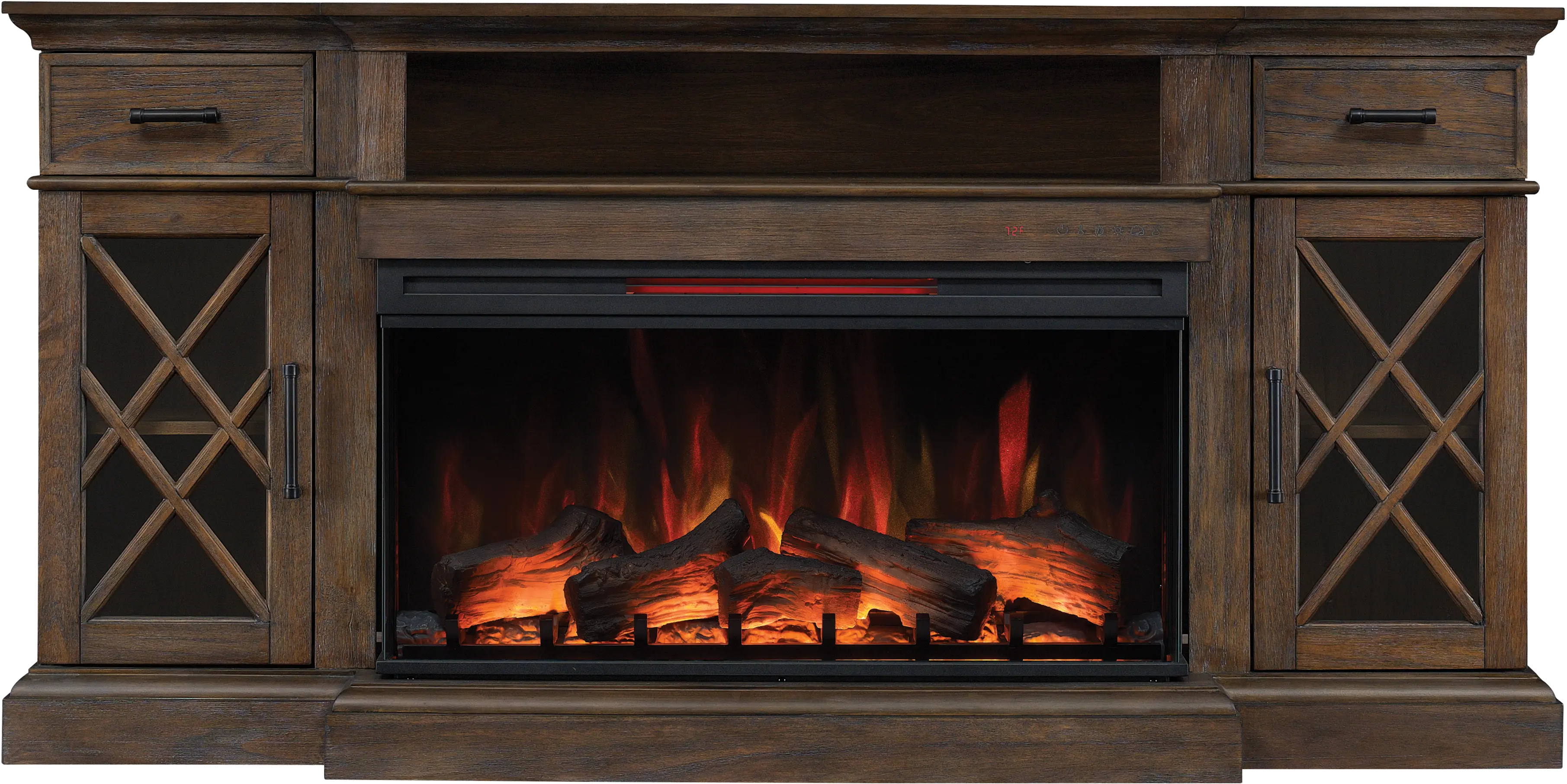 Hamilton Brown 70  Fireplace TV Stand-1