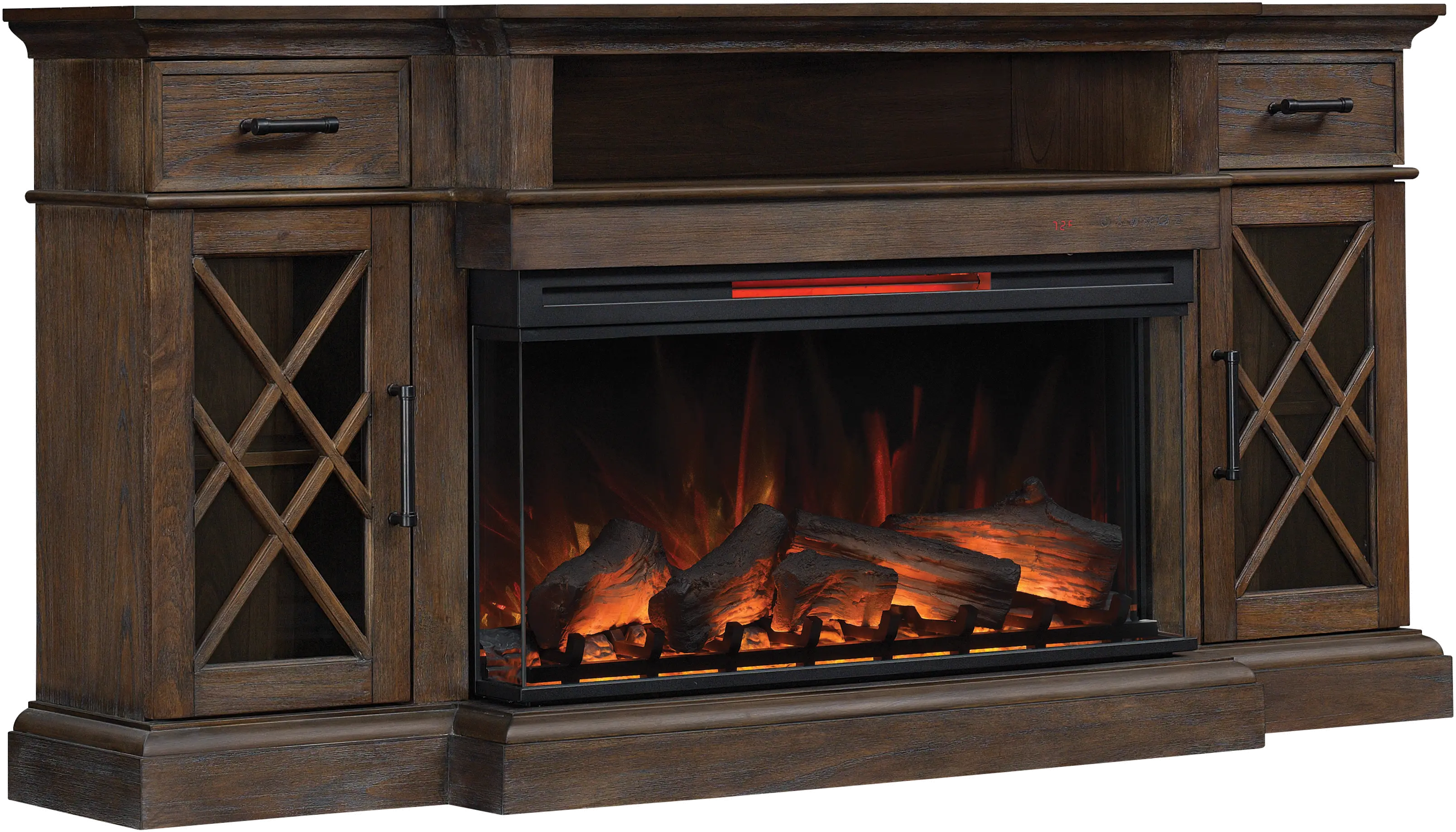 Hamilton Brown 70  Fireplace TV Stand-4