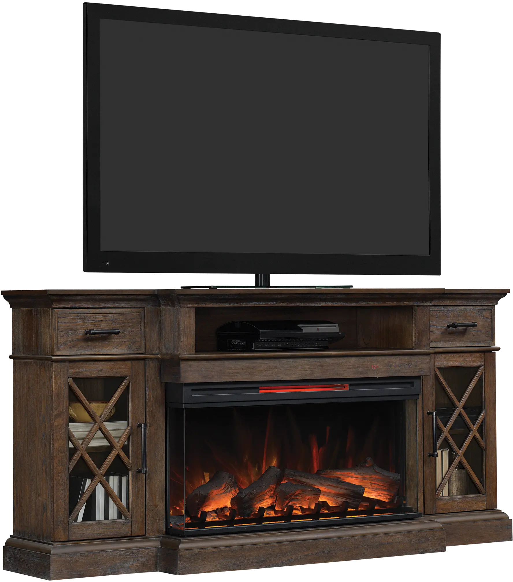 Hamilton Brown 70  Fireplace TV Stand-5