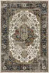 Venice 8 x 10 Abstract Blue and Beige Area Rug