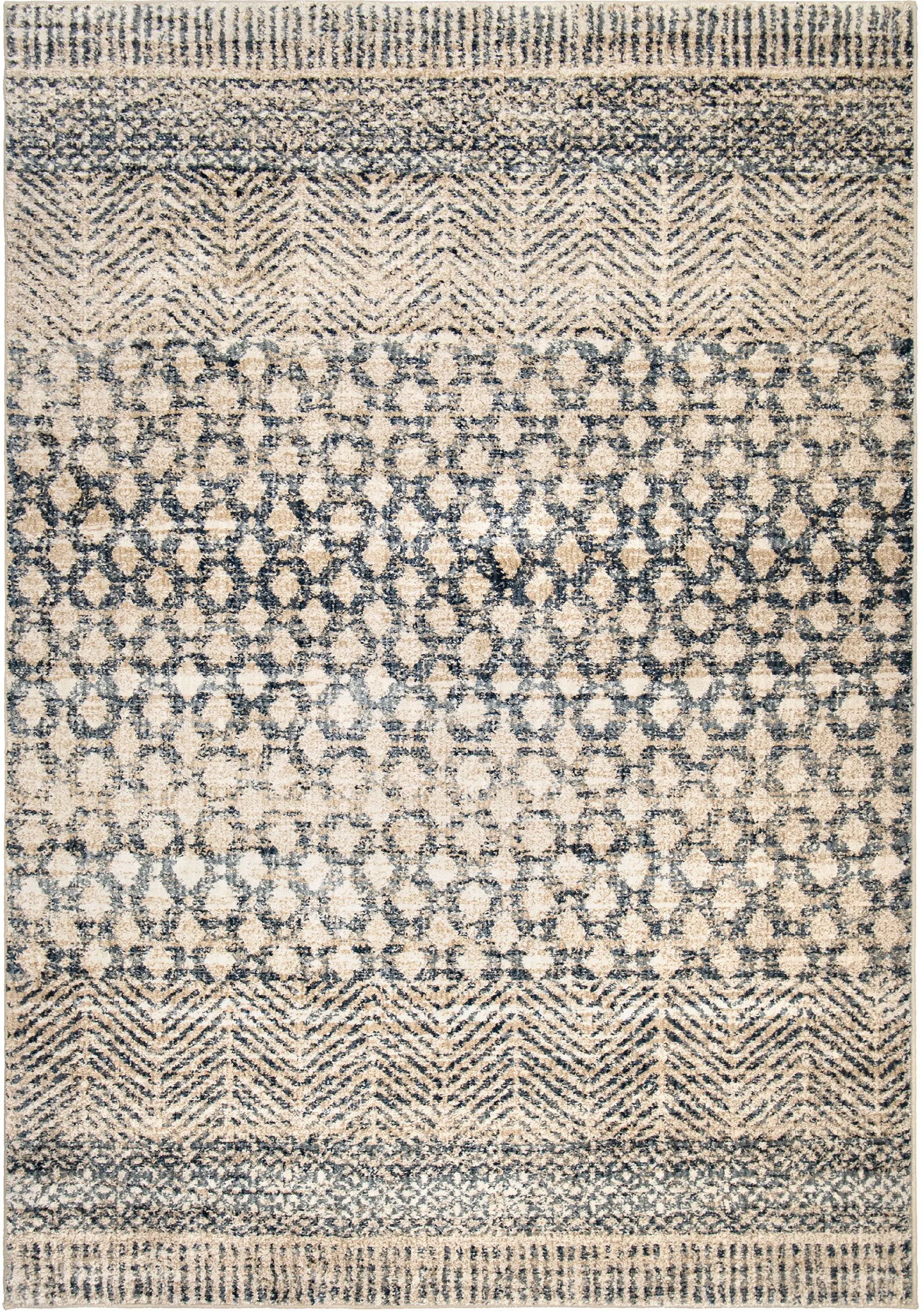 8225-8X11/LIGHT-BLUE Adagio 8 x 10 Arrowhead Light Blue and Beige Area Rug-1