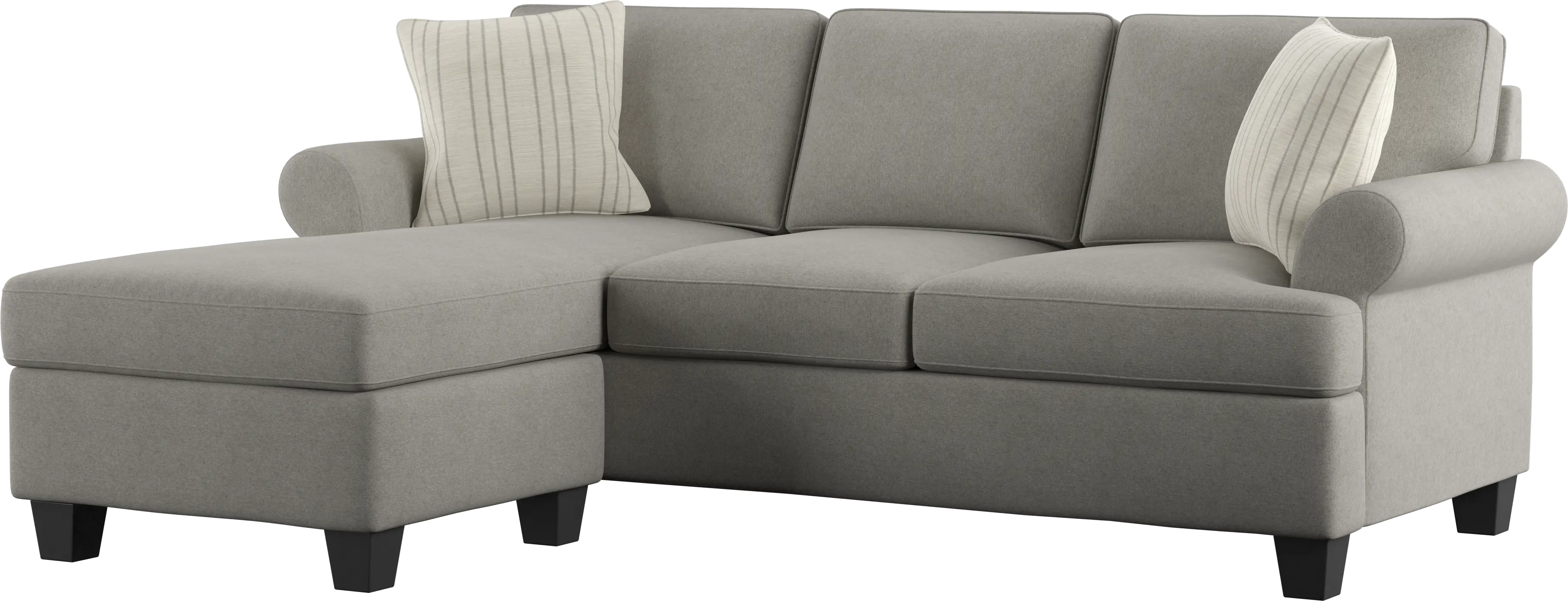 Tranquility Light Gray Queen Sofa Bed with Chaise-1