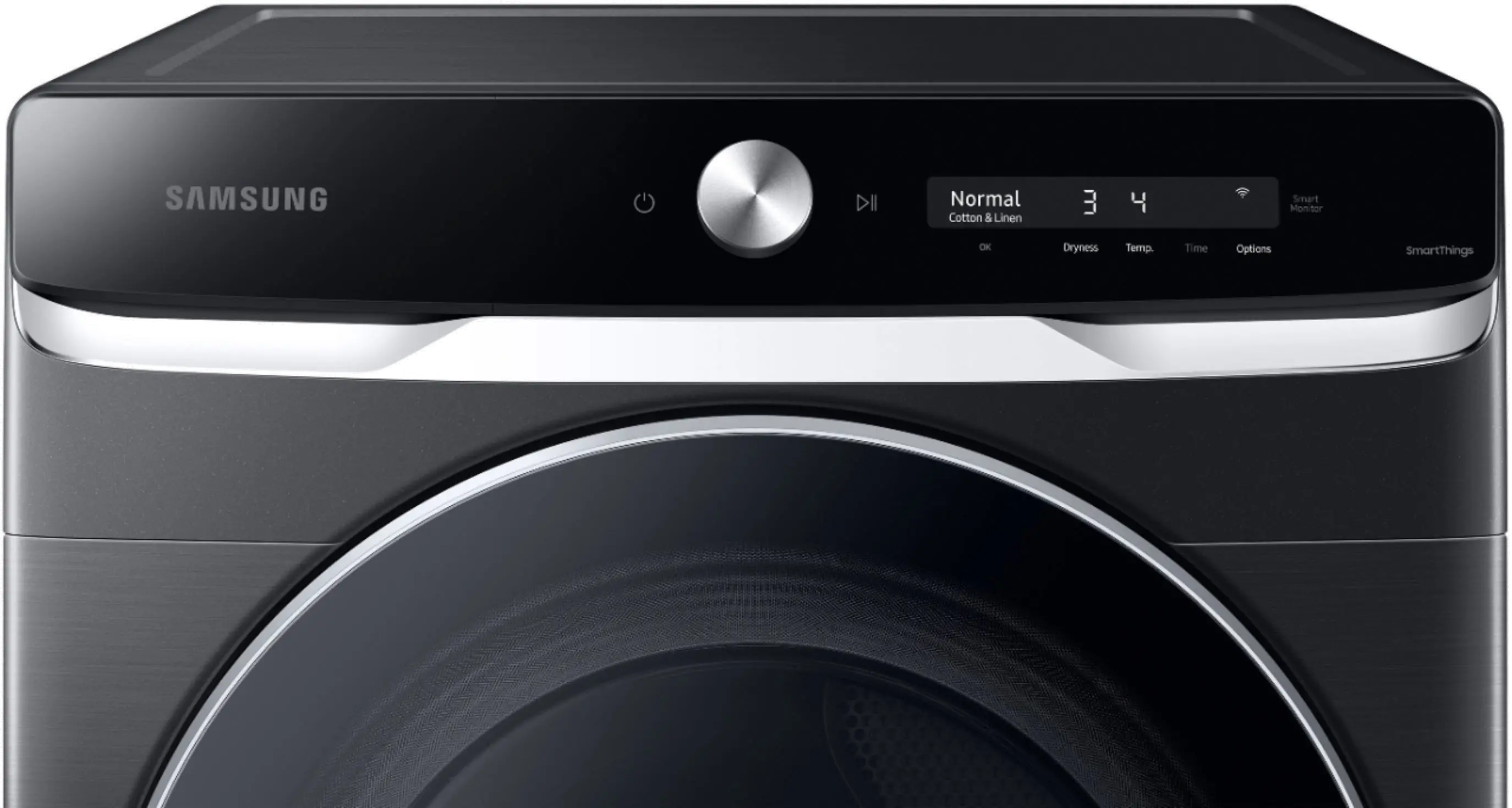 DVG50A8800V Samsung Smart Dial Gas Dryer with Super Speed Dry - 7.5 cu. ft. Brushed Black-2