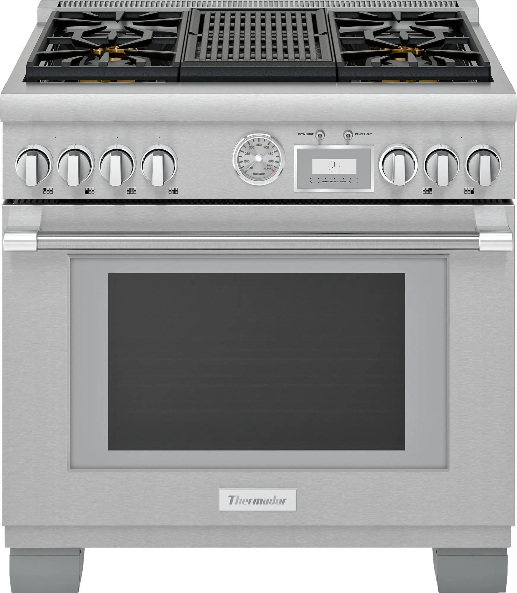 PRG364WLG Thermador 30 Inch Pro Grand Convection Gas Range - 5.7 cu. ft., Stainless Steel-1