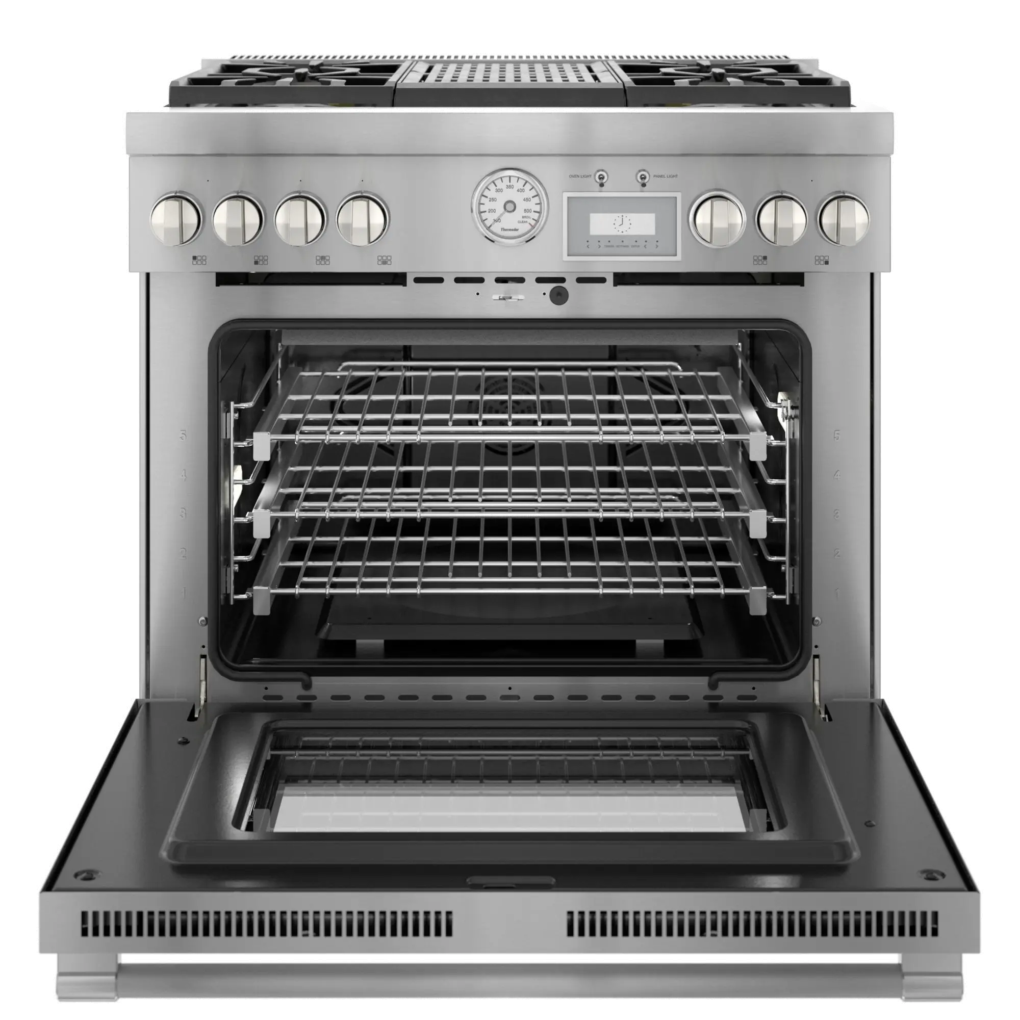PRG364WLG Thermador 30 Inch Pro Grand Convection Gas Range - 5.7 cu. ft., Stainless Steel-2