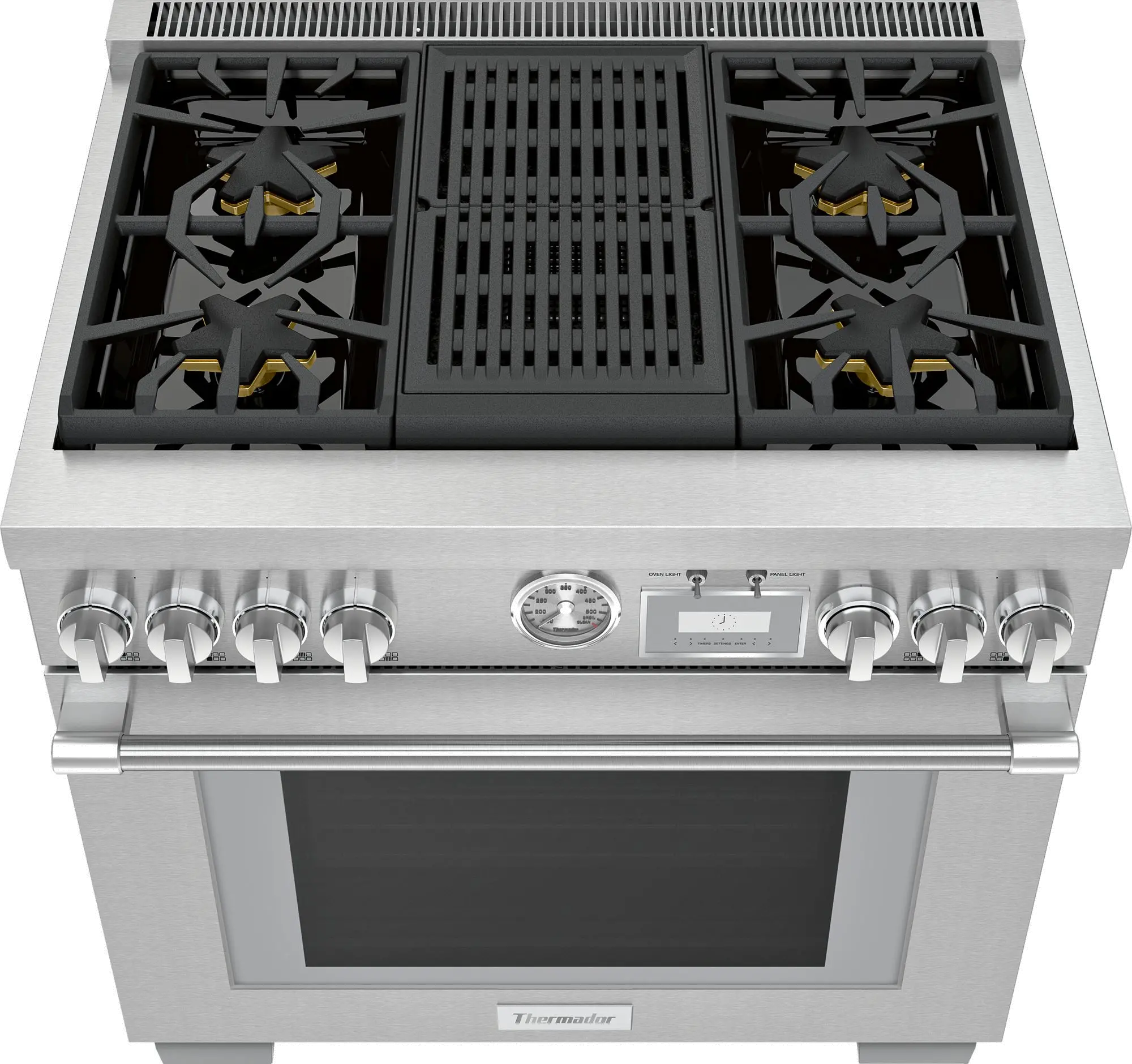 PRG364WLG Thermador 30 Inch Pro Grand Convection Gas Range - 5.7 cu. ft., Stainless Steel-6